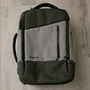 Standard Luggage Co. The Daily Backpack Black and Gray Convertible work/travel